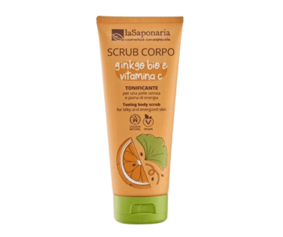 Scrub corpo tonificante – Ginkgo bio e Vitamina C