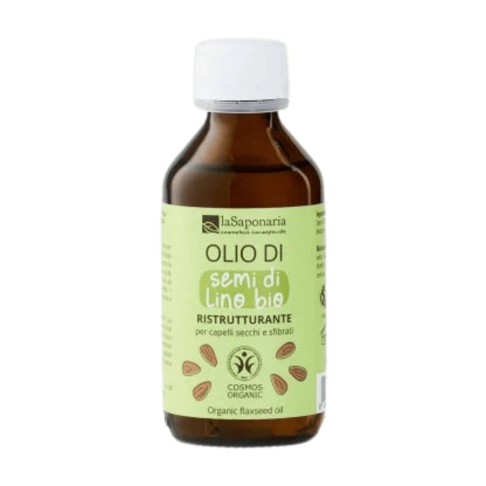 Huile de Graine de lin Bio pour Cheveux Secs