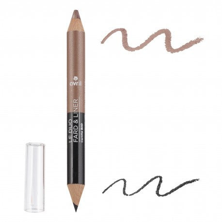 Duo Fard & Liner NOIR CHARBON/TAUPE NACRÉ