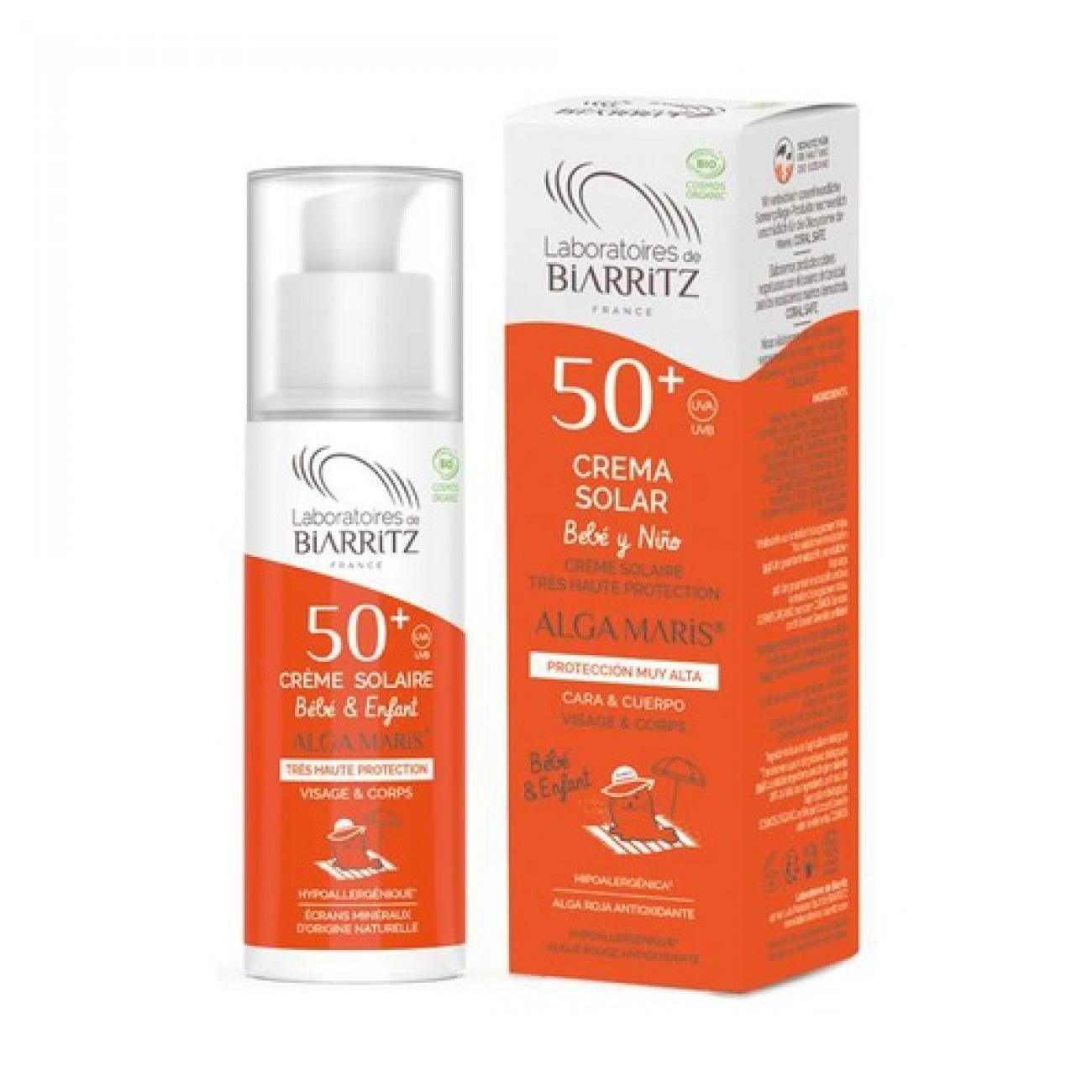 La crème solaire Bio pour les Enfants - SPF 50