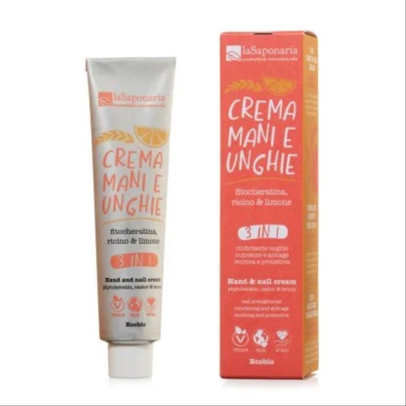 Crema Mani ed Unghie 3 in1 con Fitocheratina e Limone