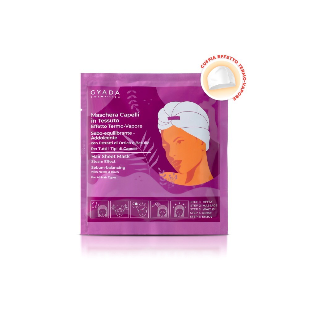 Masque pour cheveux en Tissu 2 - de Sébum - Équilibrage et d'Adoucissement de l'
