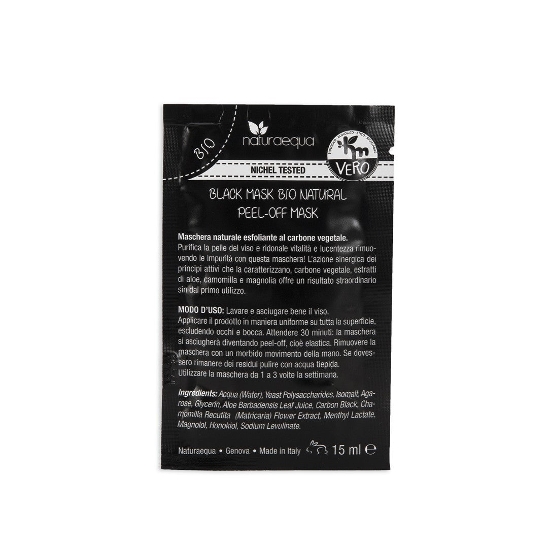Noir Masque Peel Off Bio Usine de Charbon - single-Dose