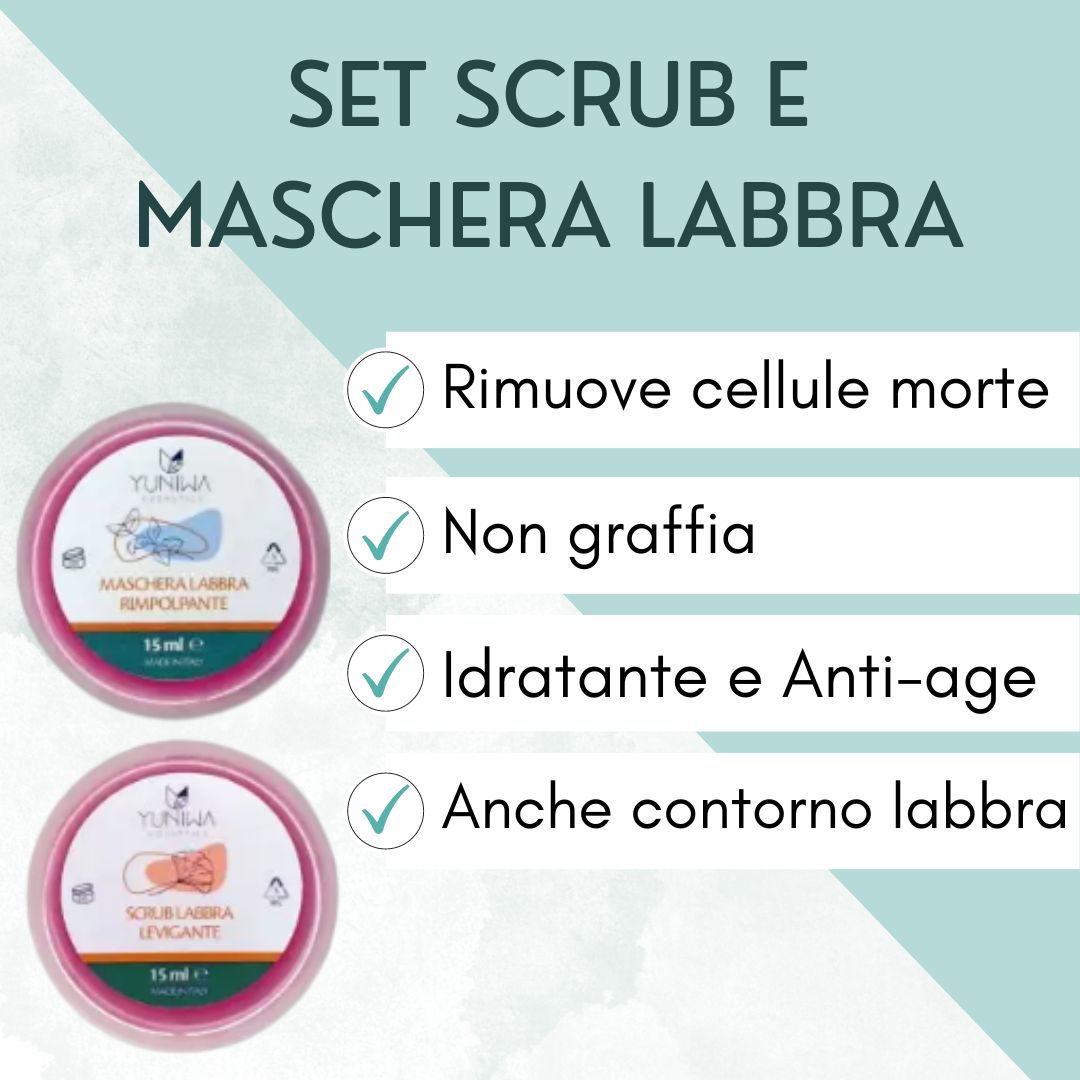 Gommage Lissant pour les Lèvres + Masque Repulpant