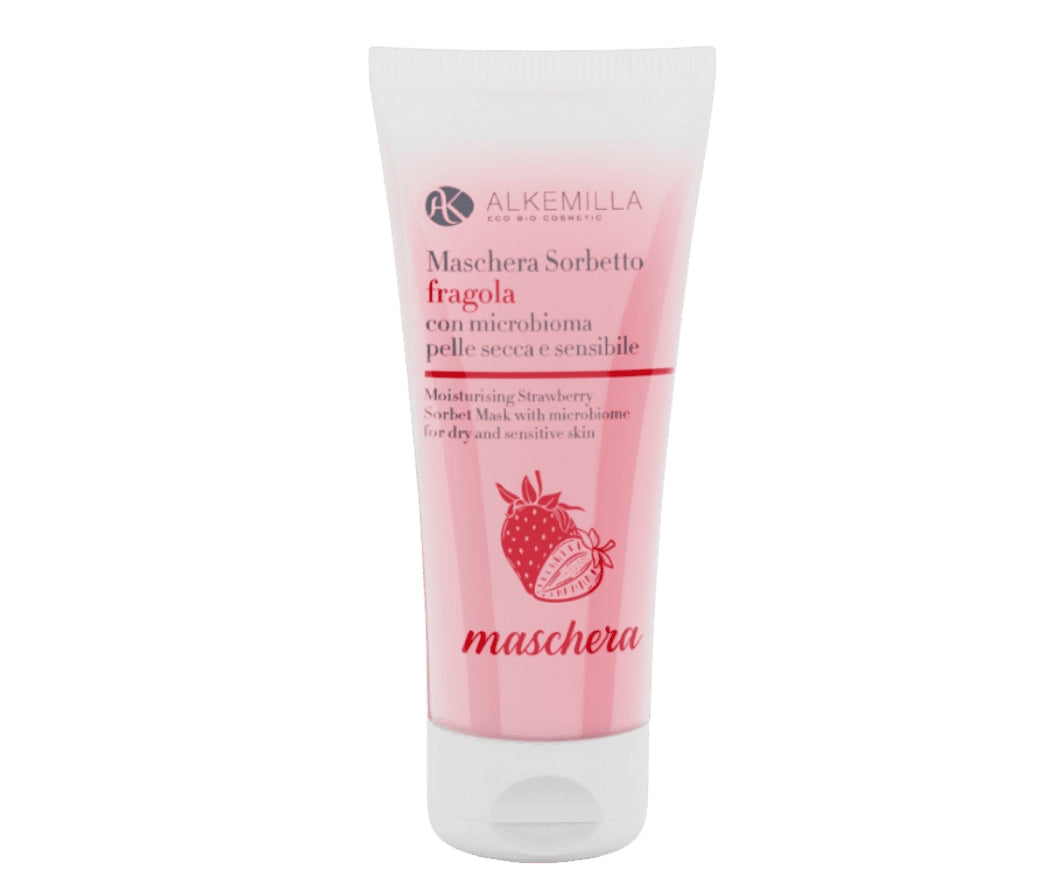 Maschera sorbetto alla fragola – Idratante e lenitiva per pelli secche e sensibili
