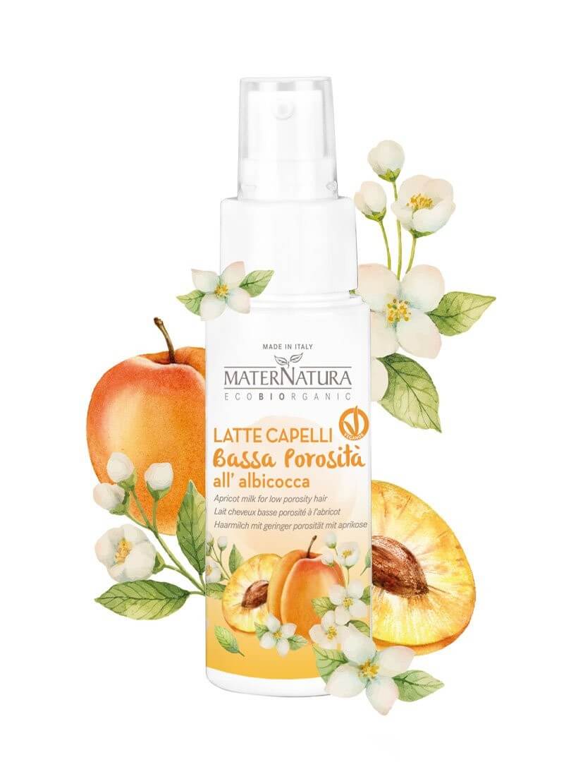 Lait cheveux faible porosité abricot