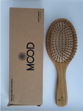 Brosse Ovale En Bois De Bambou