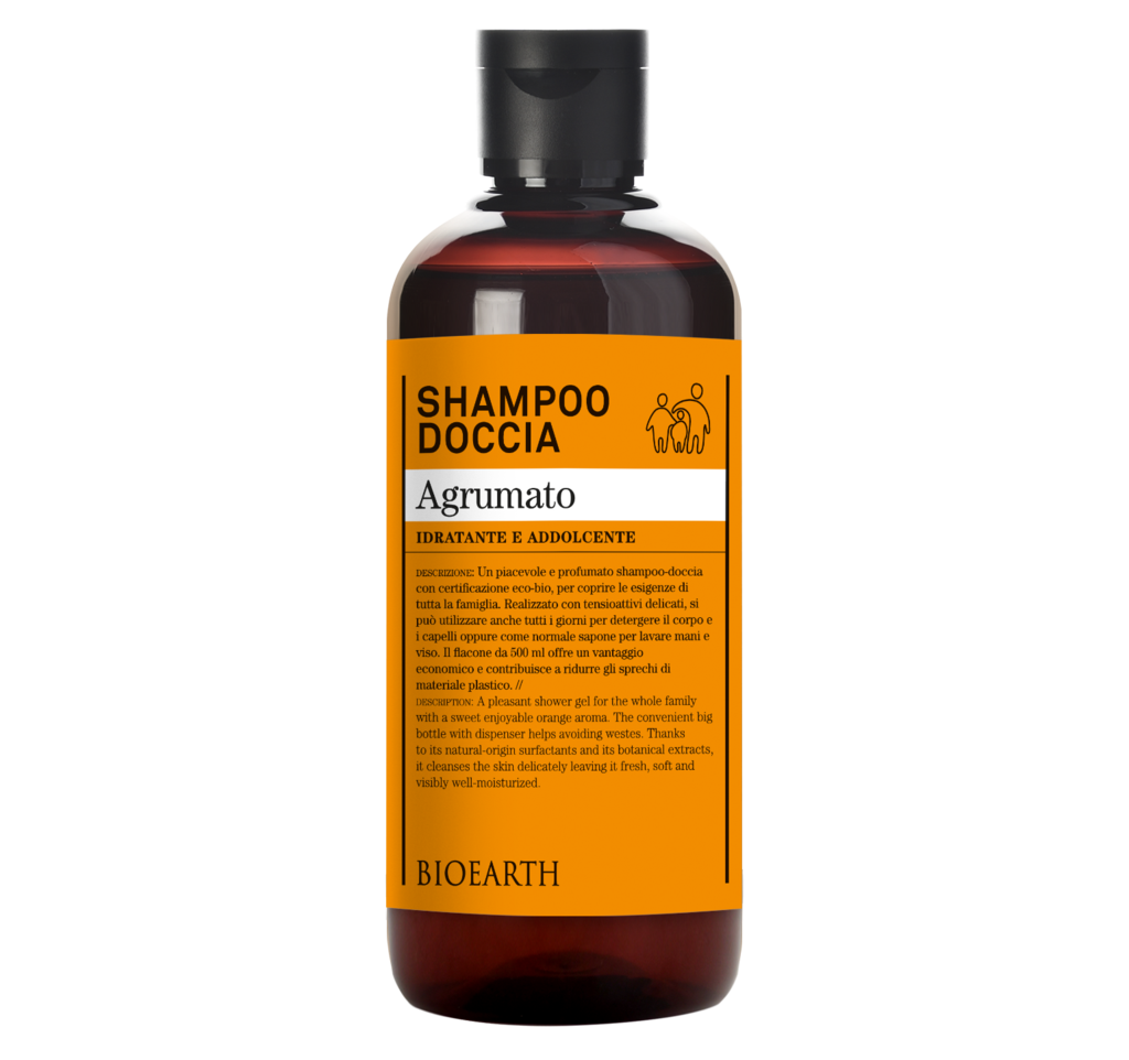 Shampooing douche végétalien aux agrumes