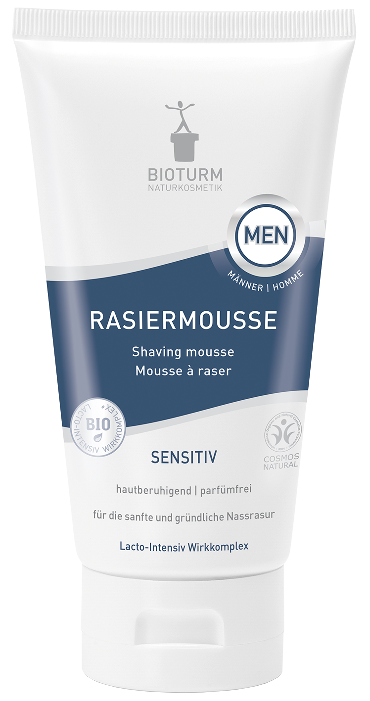 La Mousse à raser dans l'homme Naturel