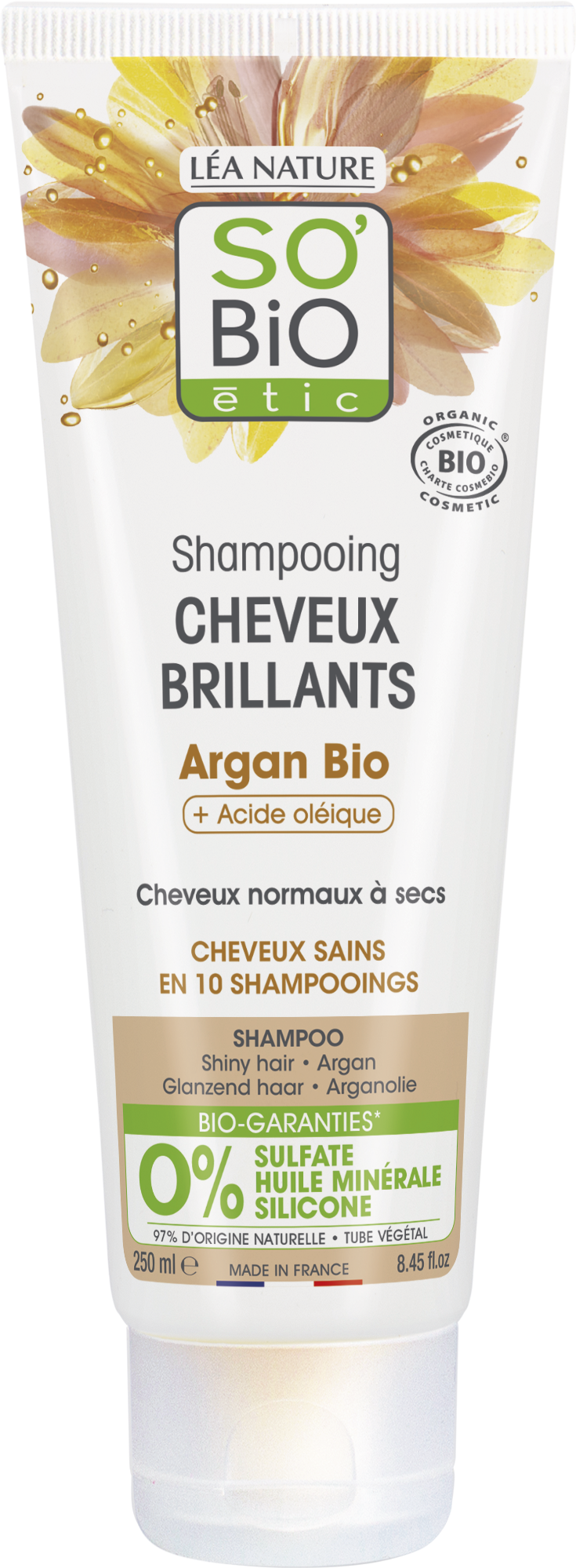 Shampooing Nourrissant et Illuminateur à l'Argan et à l'Acide Oléique