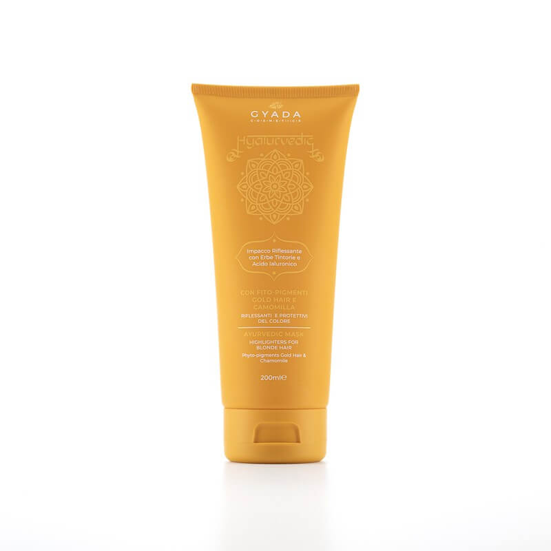 Enveloppement réfléchissant pour cheveux clairs et blonds - Hyalurvedic Gold Hair