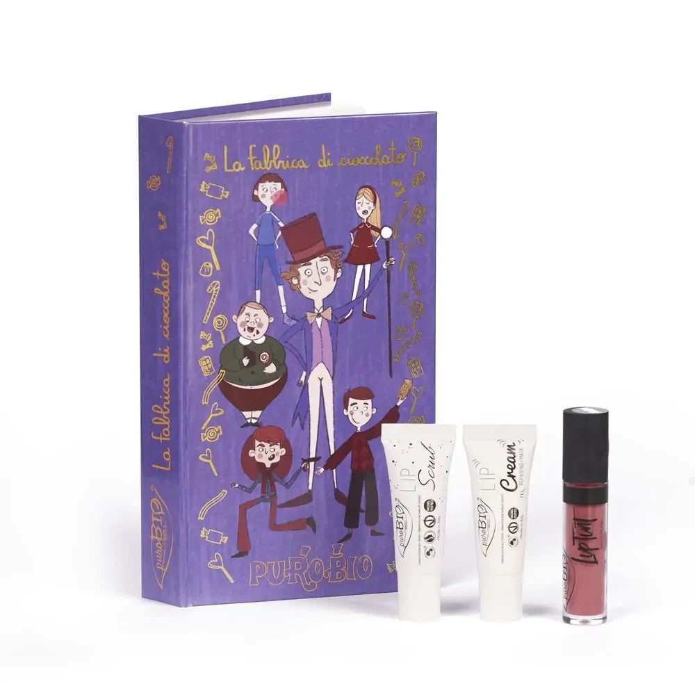 Coffret de Noël La Fabbrica di Cioccolato - Crème à lèvres, gommage à lèvres et teinte à lèvres