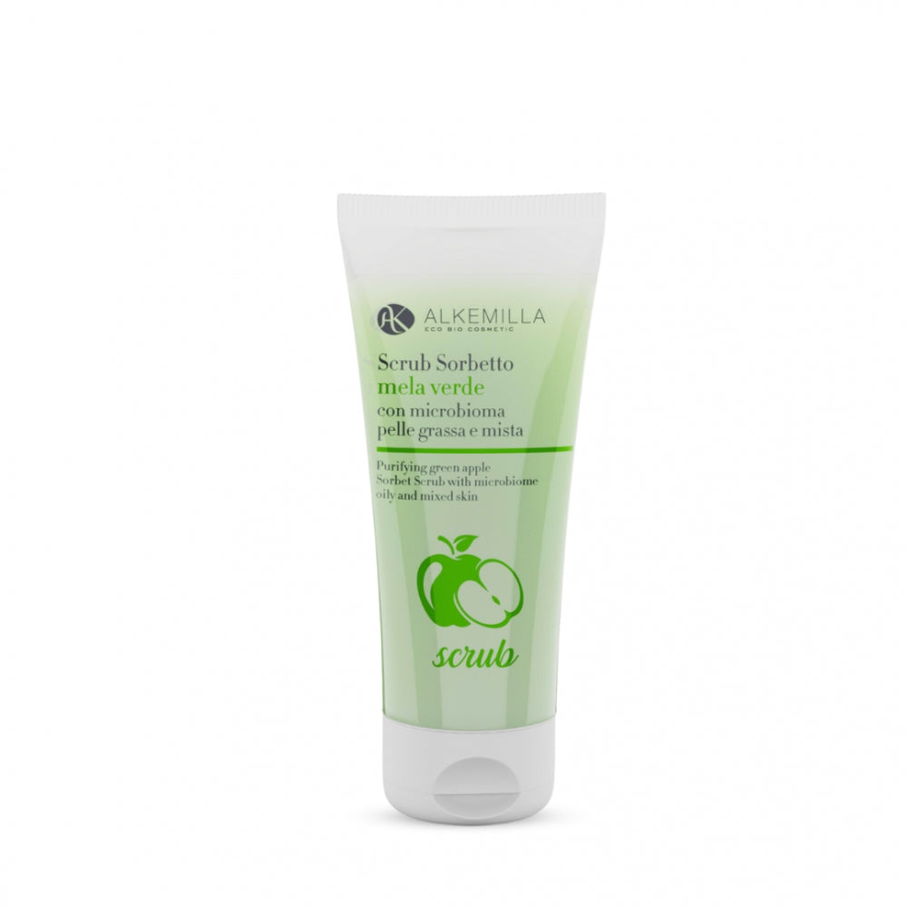 Scrub sorbetto alla mela verde – Esfoliante riequilibrante per pelli grasse e miste
