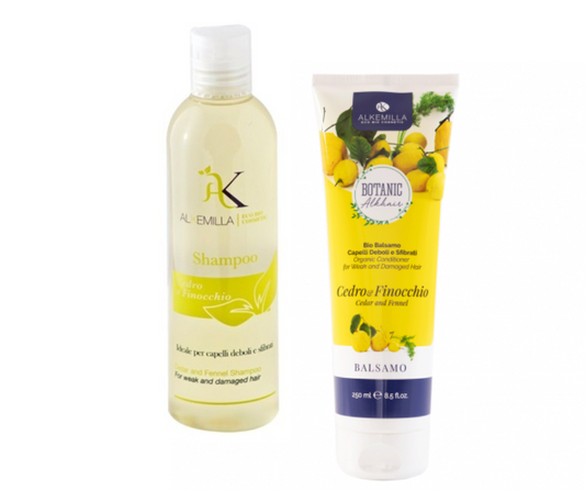 Set Regalo Alkemilla Shampoo + Balsamo Cedro e Finocchio