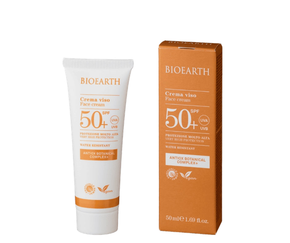 Crema viso solare SPF 50+ – Con Antiox Botanical Complex