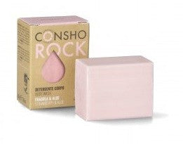 Consho Rock - nettoyant solide pour le corps à la fraise et à l'aloès