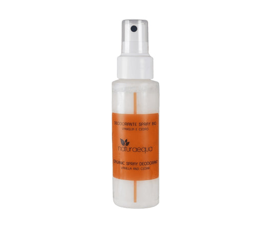 Deodorante spray bio vaniglia e cedro