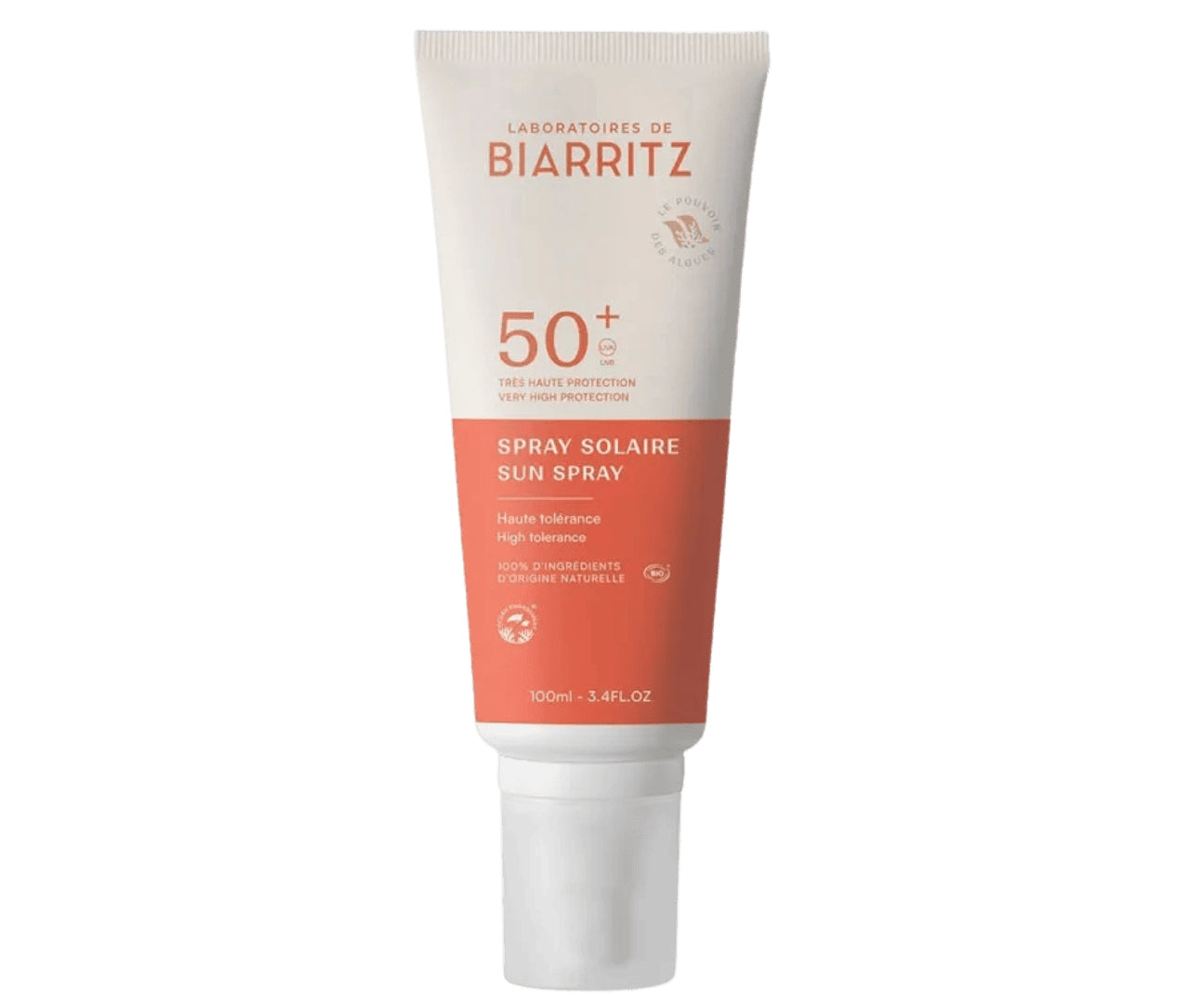 Spray Solaire Bio avec Filtre Minéral - SPF 50