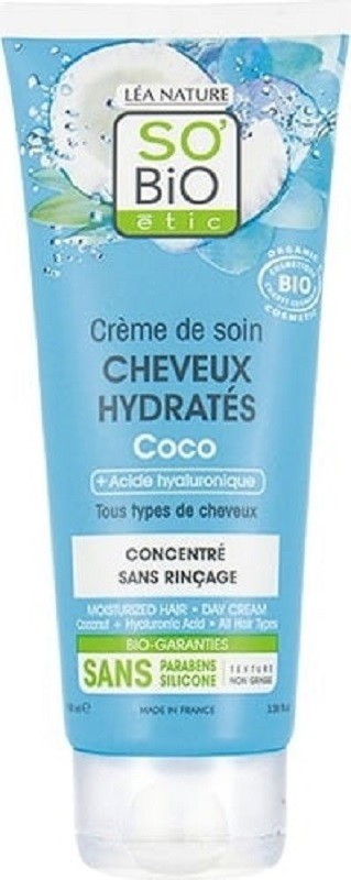 Baume sans rinçage Nourrissant et Protecteur à la Noix de Coco et à l'Acide Hyaluronique