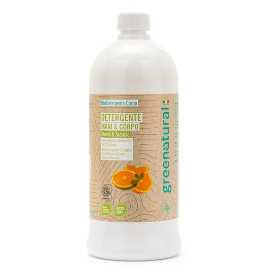 Nettoyant doux à l'Orange et à la Menthe pour les Mains et le Corps
