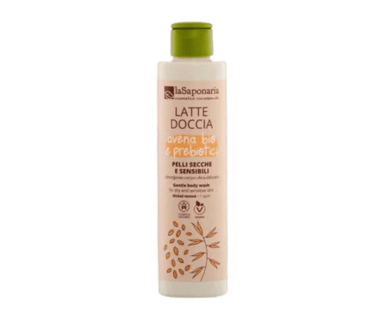 Latte doccia per pelli secche e sensibili - Avena Bio e Prebiotici