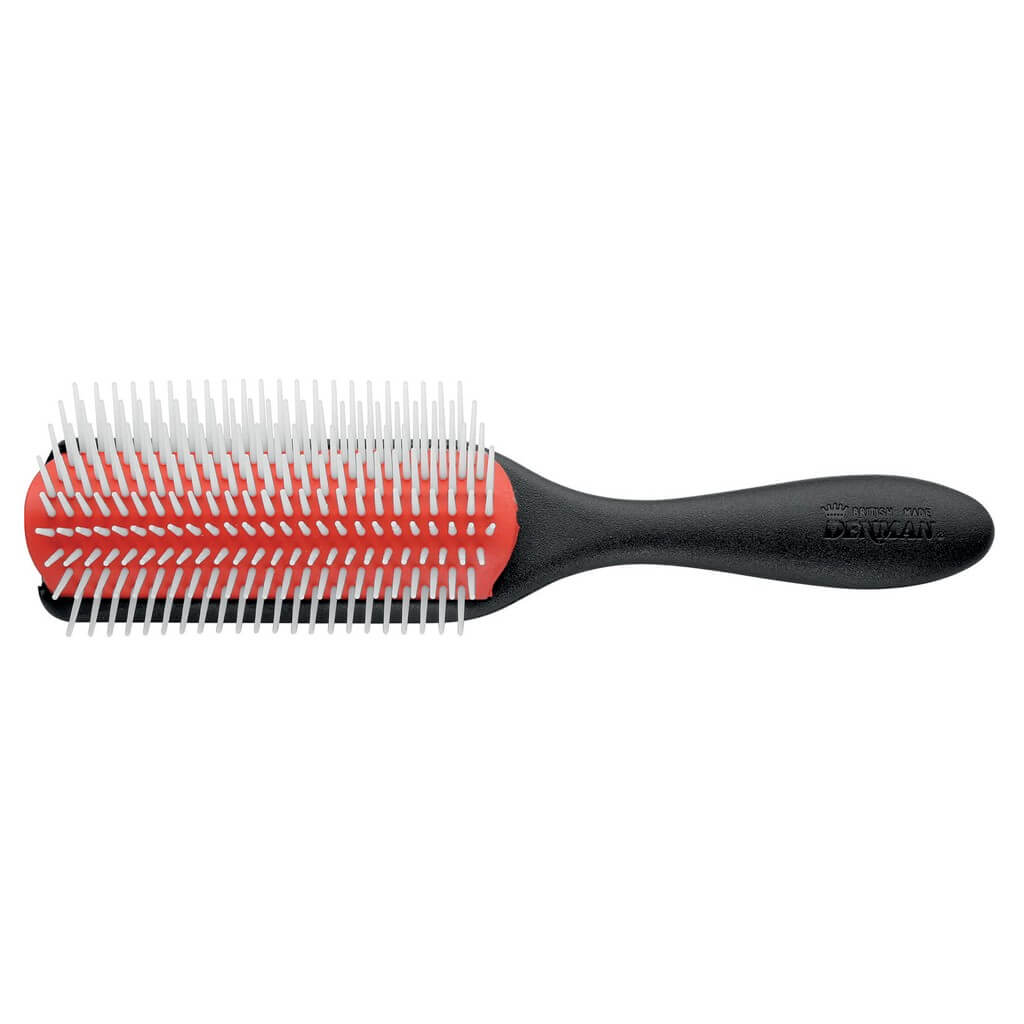 Brosse blanche Denman D4 avec 9 rangées de dents