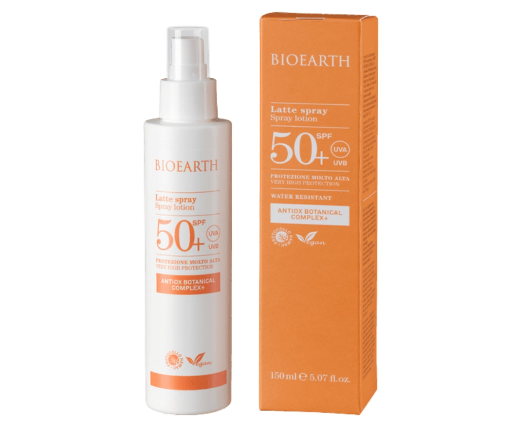 Latte solare spray SPF 50+ con Antiox Botanical Complex+