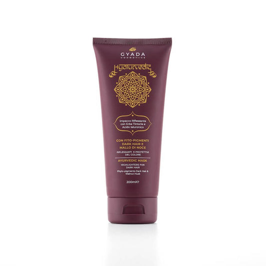 Enveloppement réfléchissant pour les cheveux bruns et foncés - Hyalurvedic Dark Hair