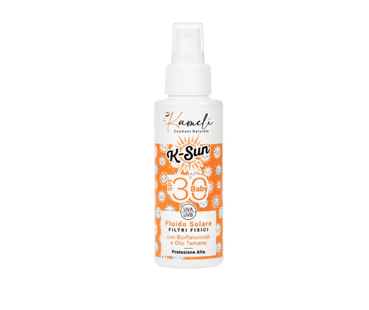 K?Sun Baby fluido solare SPF 30 filtri fisici – Protezione alta per bambini