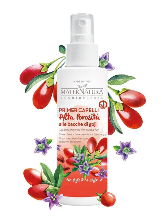 Apprêt pour cheveux à haute porosité aux baies de Goji