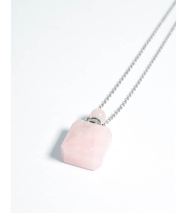 Collier d'aromathérapie - Quartz rose