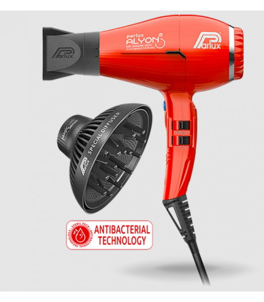 Sèche-cheveux professionnel PARLUX Alyon + diffuseur Magicsense Rouge