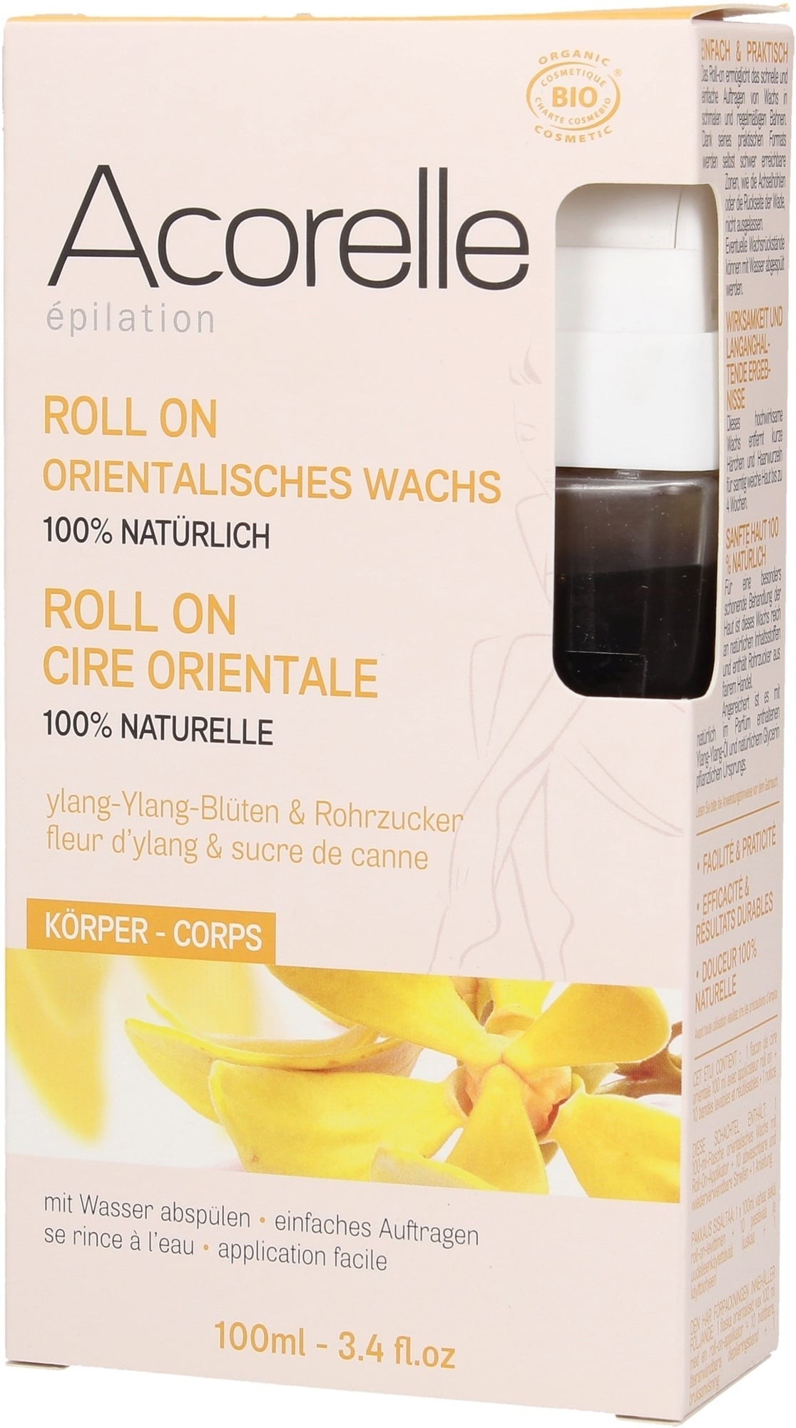 La cire Orientale Naturelle taille Roll-on