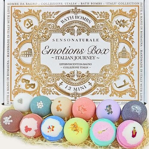 Coffret cadeau "Emotion Box" - 12 bombes de bain