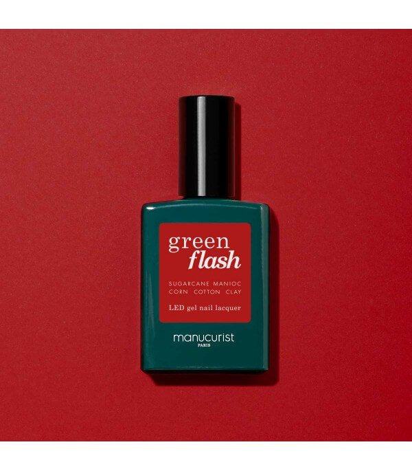 Émail Semi-Permanent Cerise Rouge - Flash Vert