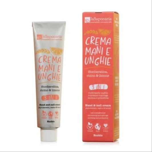Crema Mani ed Unghie 3 in1 con Fitocheratina e Limone