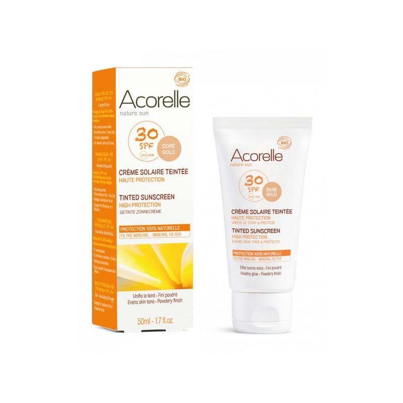 Crème pour le visage colorée avec SPF 30