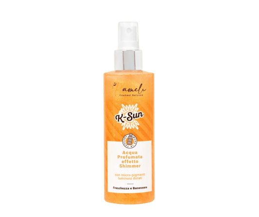 K-Sun Acqua profumata shimmer – Effetto luminoso e rinfrescante con micro pigmenti oro