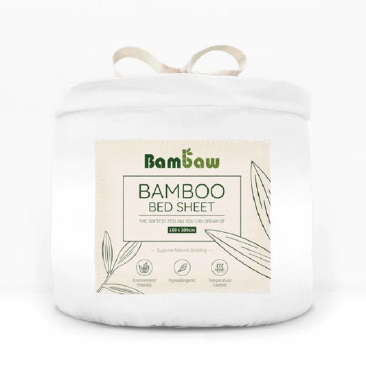 Couvre-matelas en bambou - Blanc