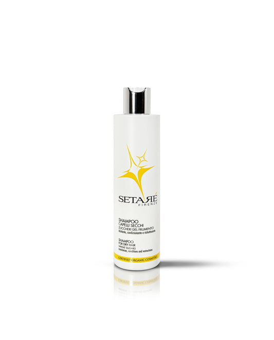 Shampooing pour cheveux secs avec sucres de blé