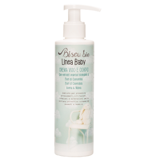Bébé Crème pour le Visage et le Corps, de Camomille, de Calendula, de l'Avoine et de la Mauve