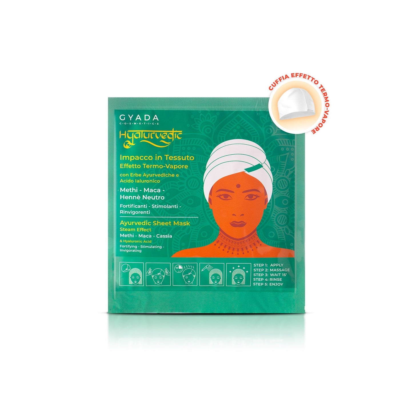 Hyalurvedic Masque pour Cheveux en Tissu - le Renforcement et la Stimulation