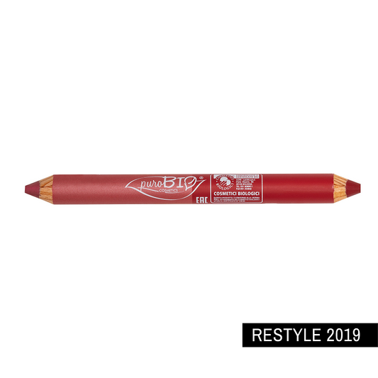 Plaqué Duo Lèvres, de Jour et de Nuit Corail Rose et Rouge Cerise