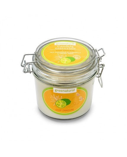 Bougie Essentiel Stop-Moustiques - Citron Vert et de Citron 200 gr