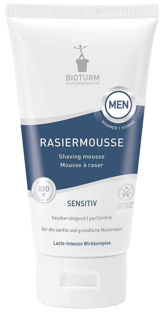 La Mousse à raser dans l'homme Naturel