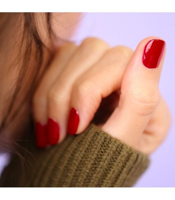 Émail Semi-Permanent Cerise Rouge - Flash Vert
