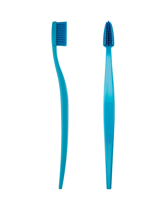 Brosse à dents biodégradable pour les Adultes - Bleu