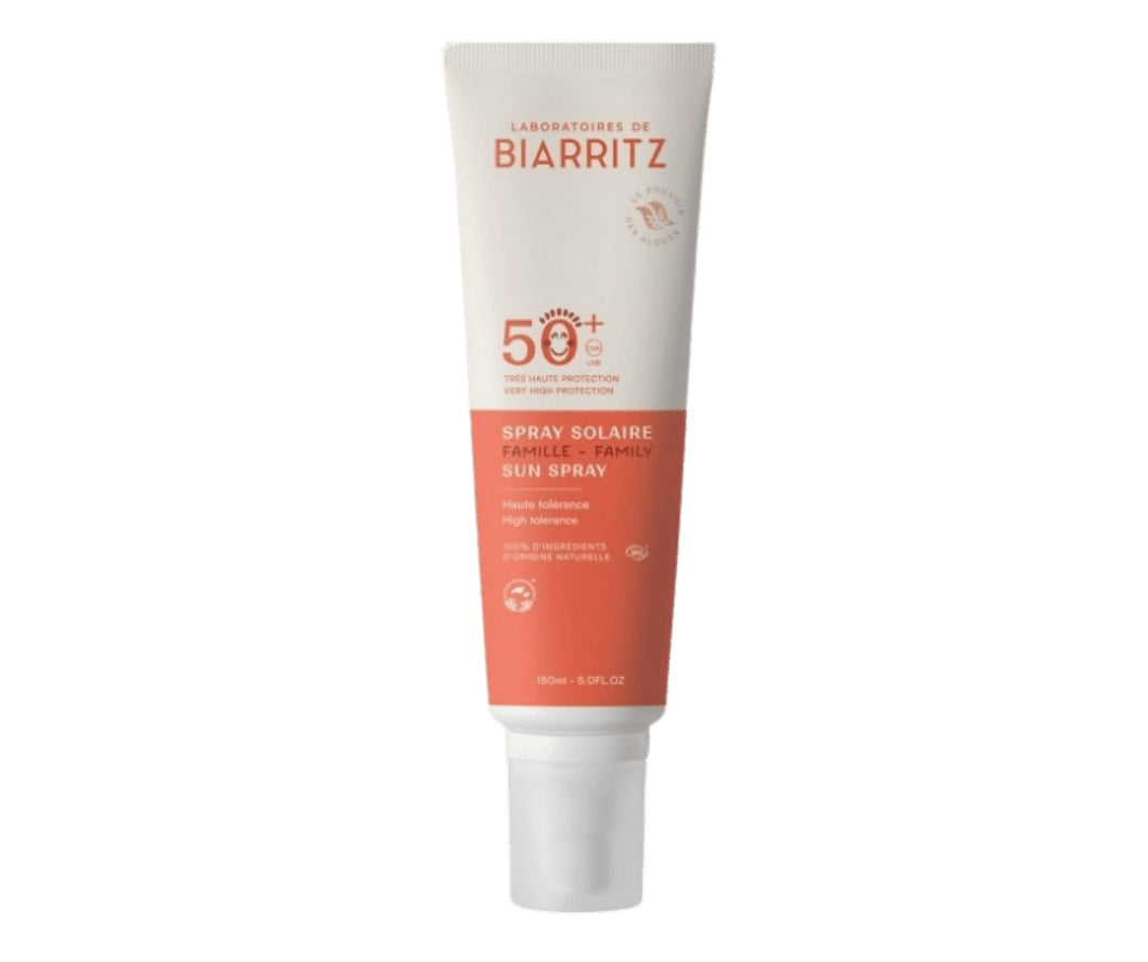 Spray Solaire Bio avec Filtre Minéral - SPF 50+