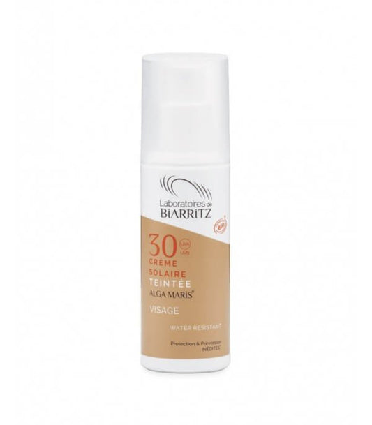 Crème solaire colorée pour le visage SPF 30 - Beige