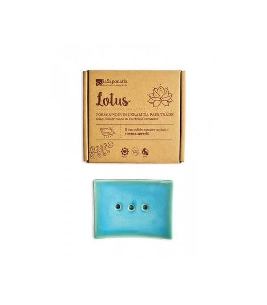 Porte-savon en céramique Lotus